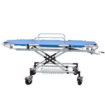 품질  Blue Aluminum Alloy Emergency Ambulance Stretcher Bed For First Aid 공장