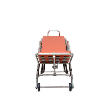 알루미늄 합금 접는 구급차 바퀴 환자 이전용 오렌지 OEM