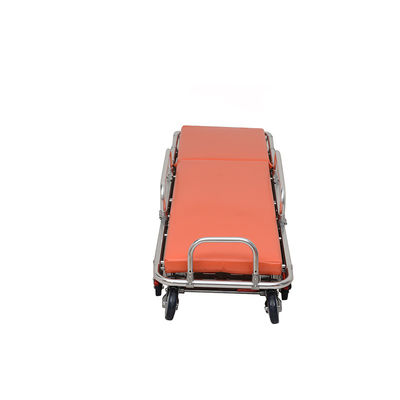 알루미늄 합금 접는 구급차 바퀴 환자 이전용 오렌지 OEM